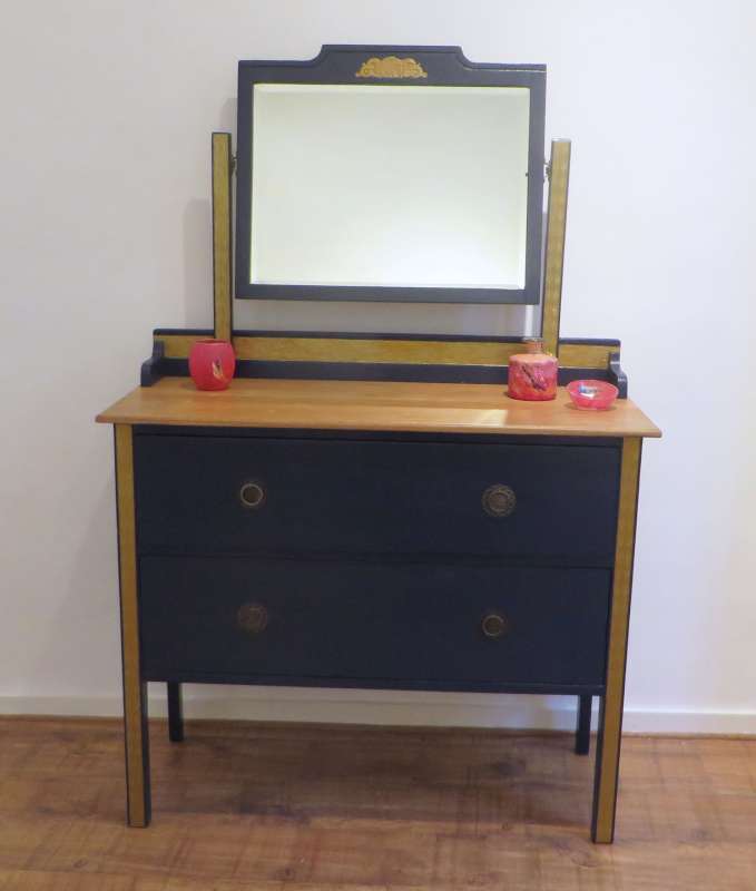 Blue and Gold Dressing Table